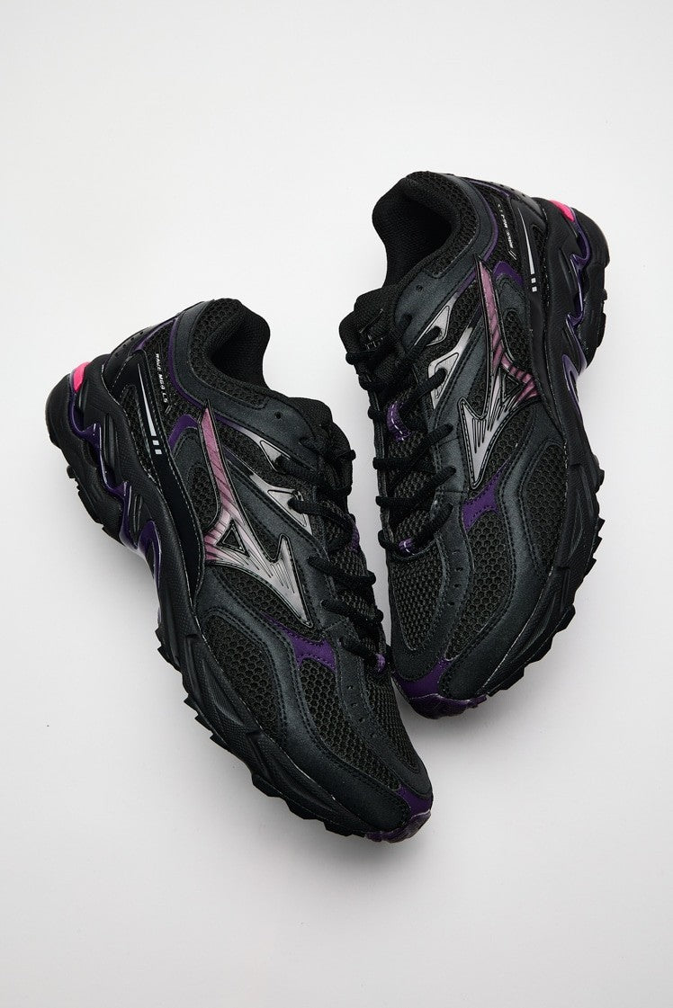 D1GA260B02 Mizuno Wave MG4 LS "Black/Purple" (Men's)