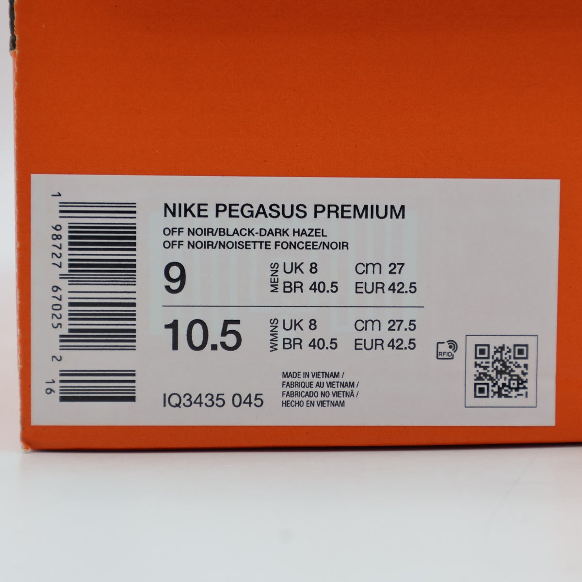 IQ3435-045 Nike Pegasus Premium Off Noir Dark Hazel (Men's)