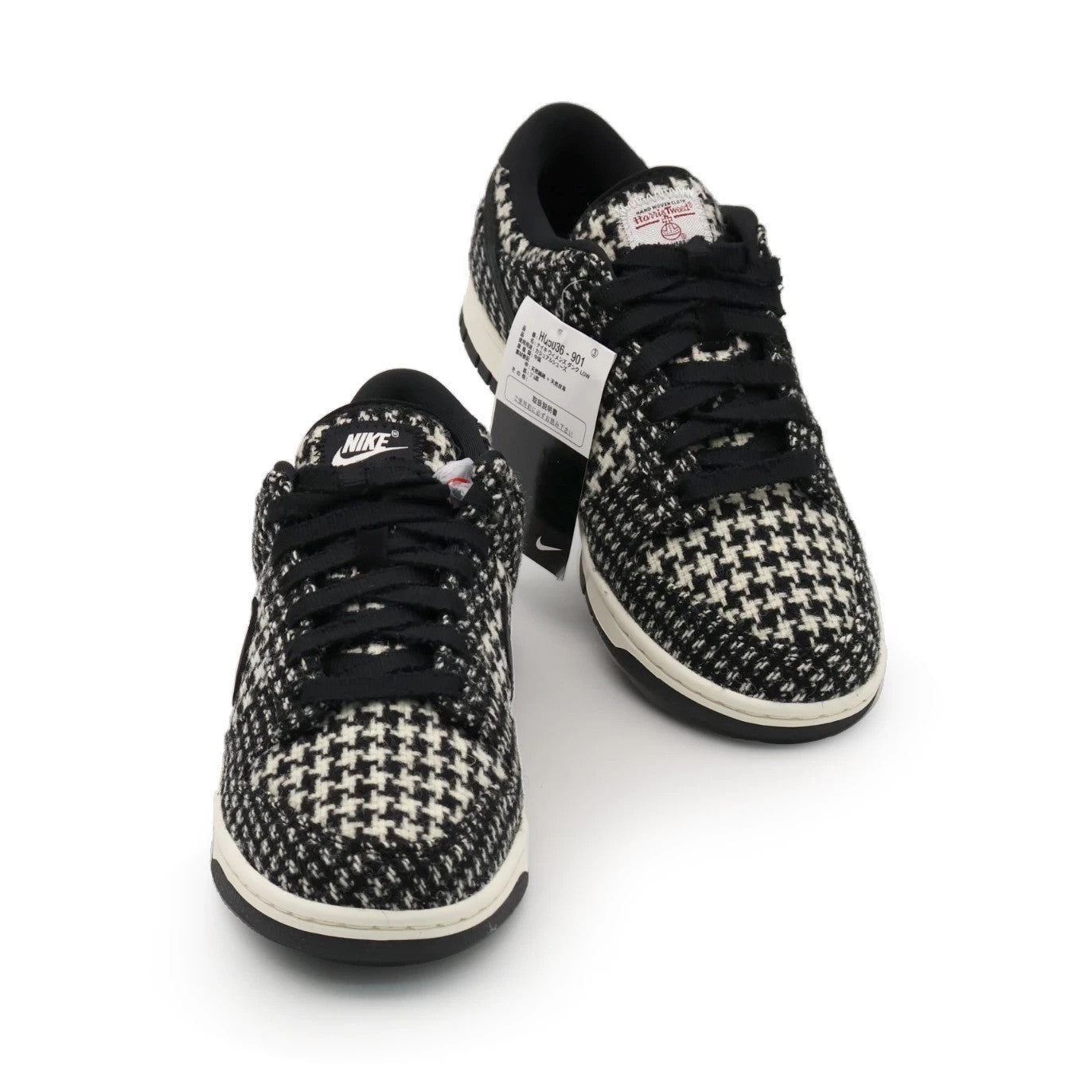 HQ5036-901 Harris Tweed Nike Women's Dunk Low Black Phantom (Women's