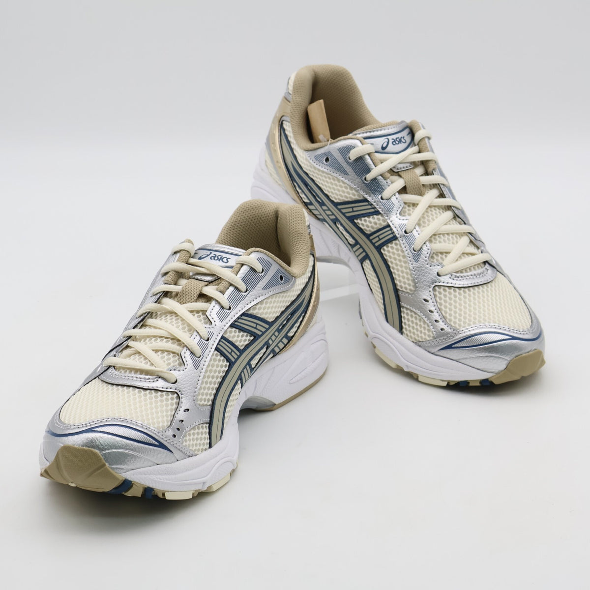 1201A019-105 Asics Gel-Kayano 14 Cream Pure Silver Champagne Blue White (Men's)