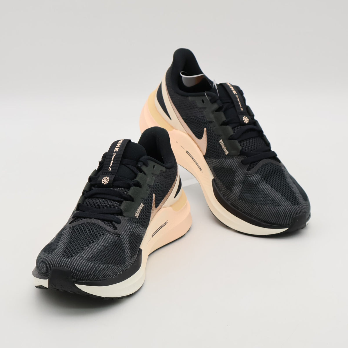 DJ7884-008 Nike Structure 25 Black Crimson Tint Anthracite Metallic Red (Women's