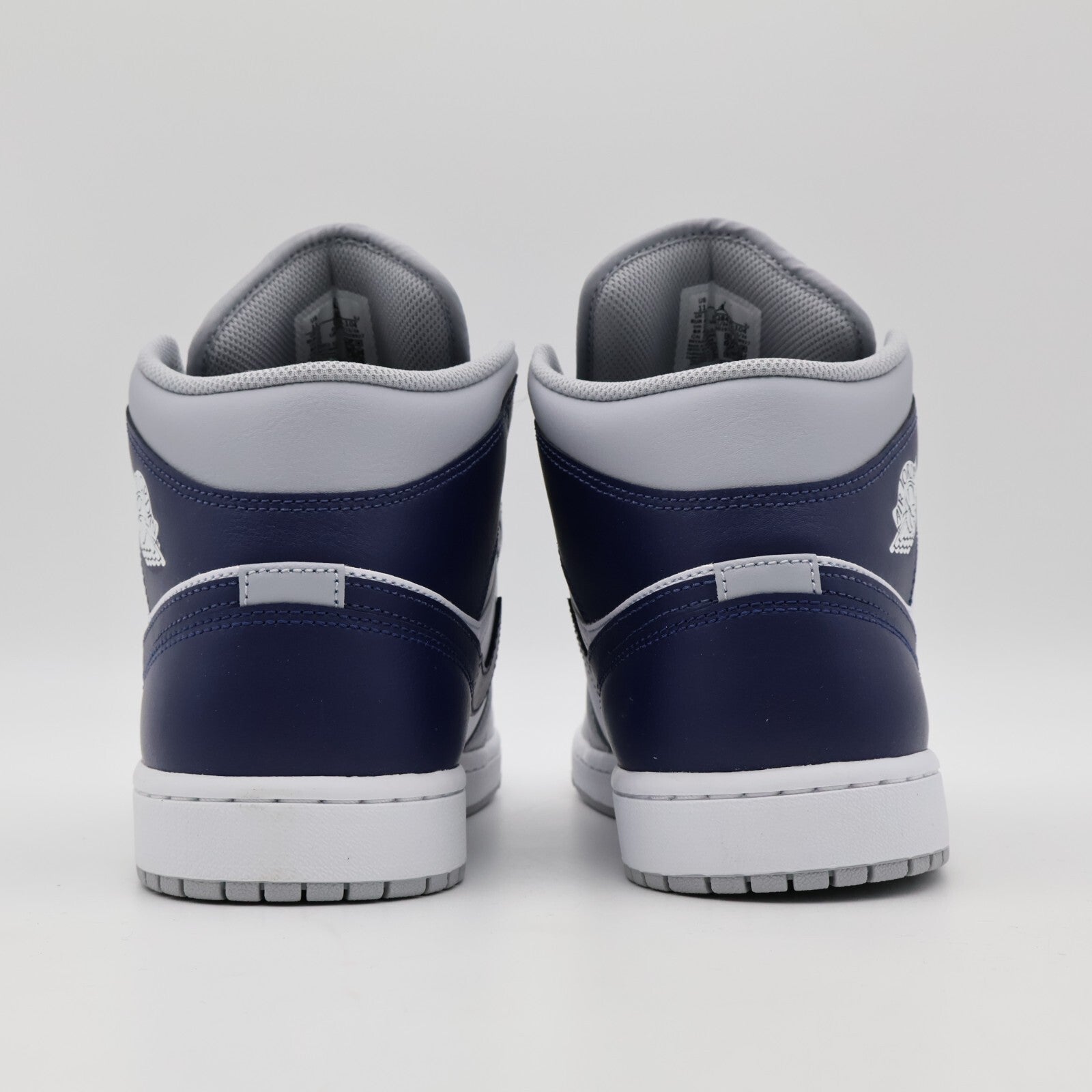 DQ8426-104 Nike Air Jordan 1 Mid White Wolf Grey Midnight Navy (Men's)