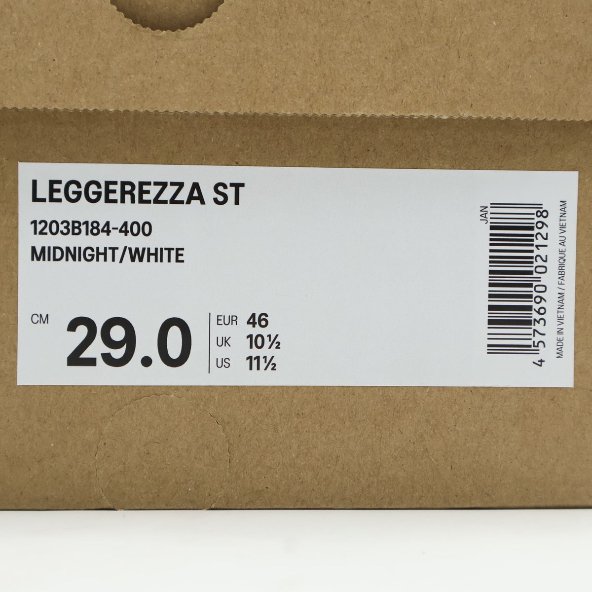 1203B184-400 Asics Leggerezza ST MidnightWhite (Men's)