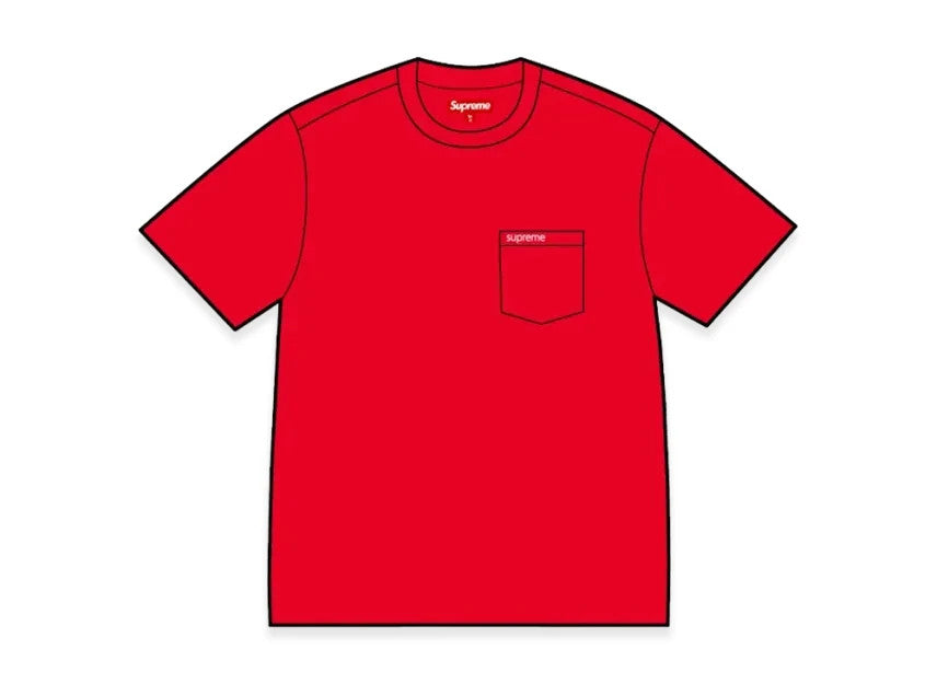 Supreme S/S Pocket Tee "Red"