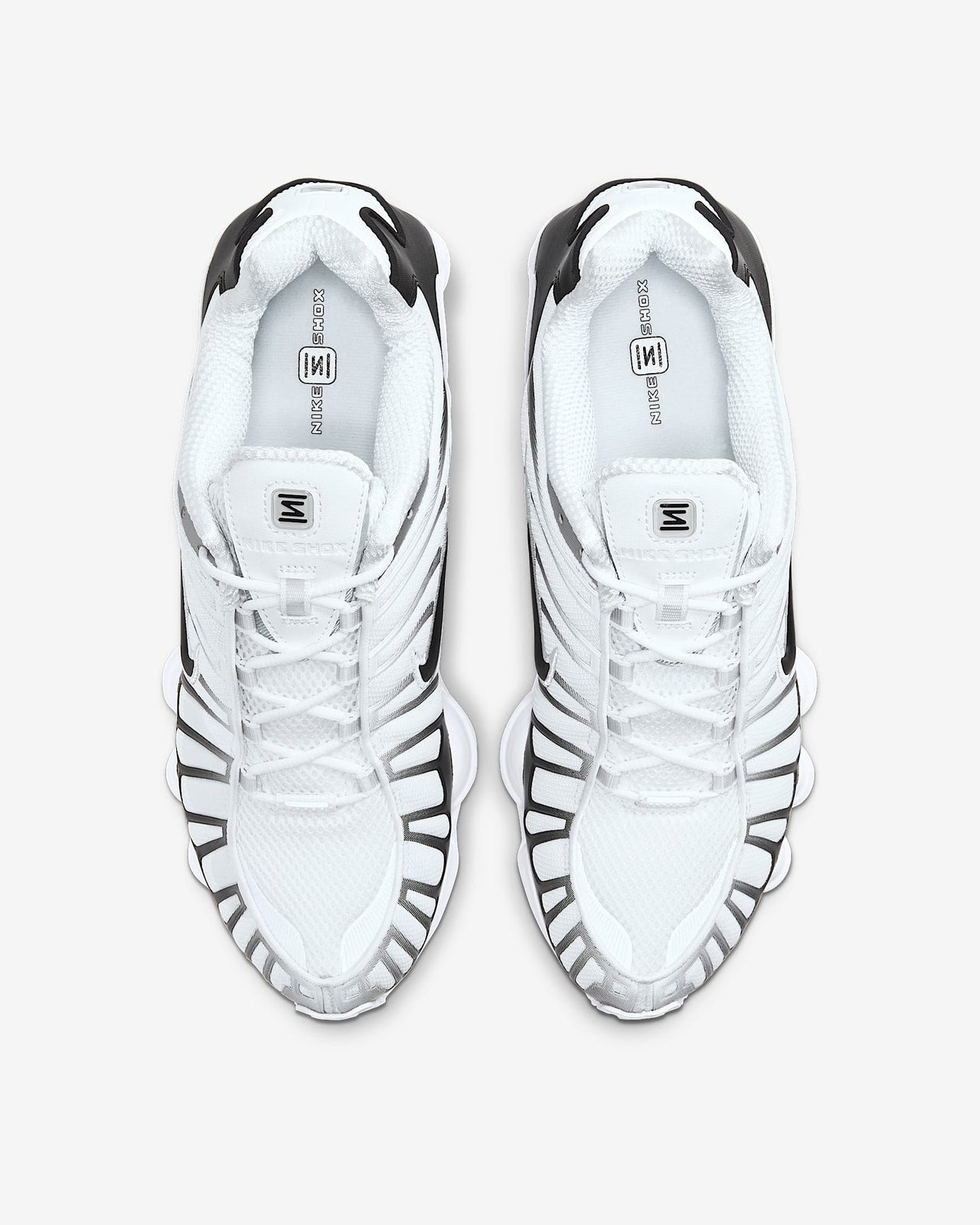 AV3595-102 Nike Shox TL White Metallic Platinum Black (Men's)