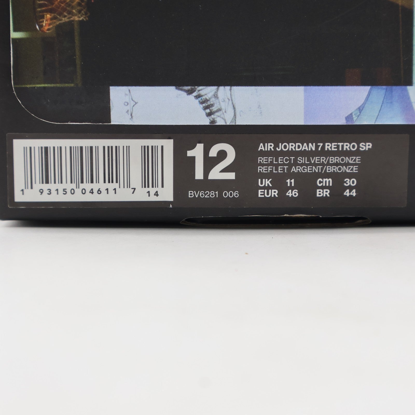 BV6281-006 Nike Air Jordan 7 Retro Reflections of a Champion Silver (Men's)