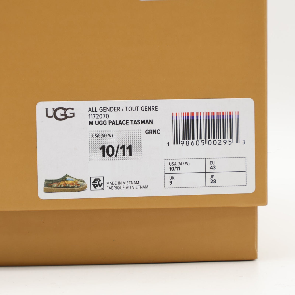 1172070-GRNC Palace UGG Tasman Slipper Burnt Camo Olive (Men's)