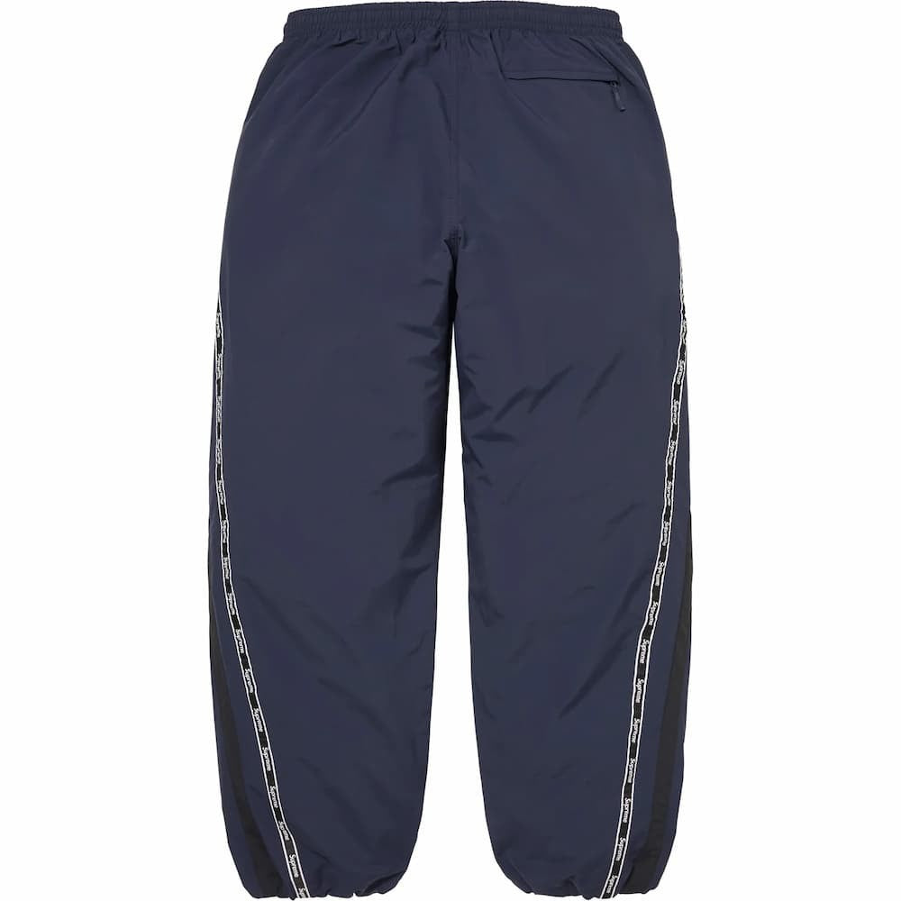 Supreme Logo Taping Track Pant Navy