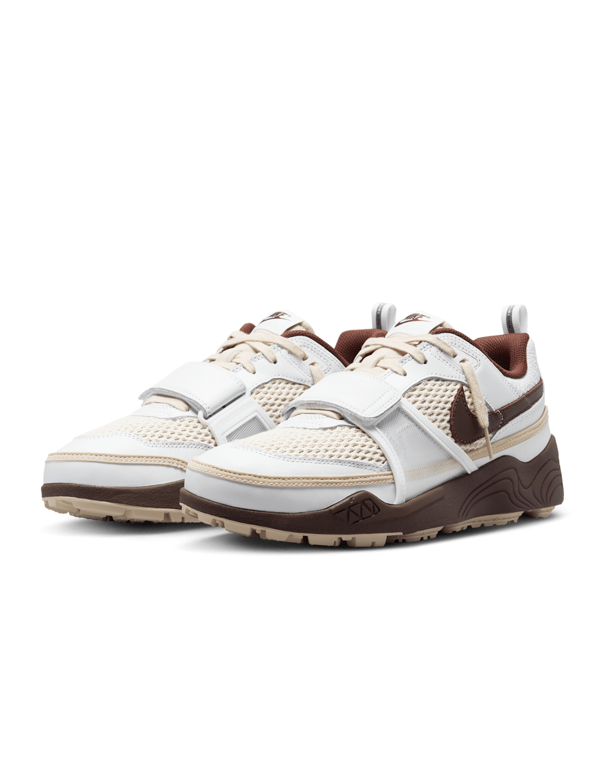 HQ3073-100 Travis Scott Nike Zoom Field Jaxx White and Light Chocolate (Men's)