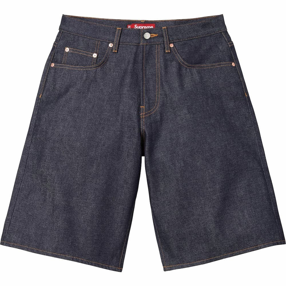 Supreme Baggy Selvedge Denim Short (26SS) Rigid Indigo