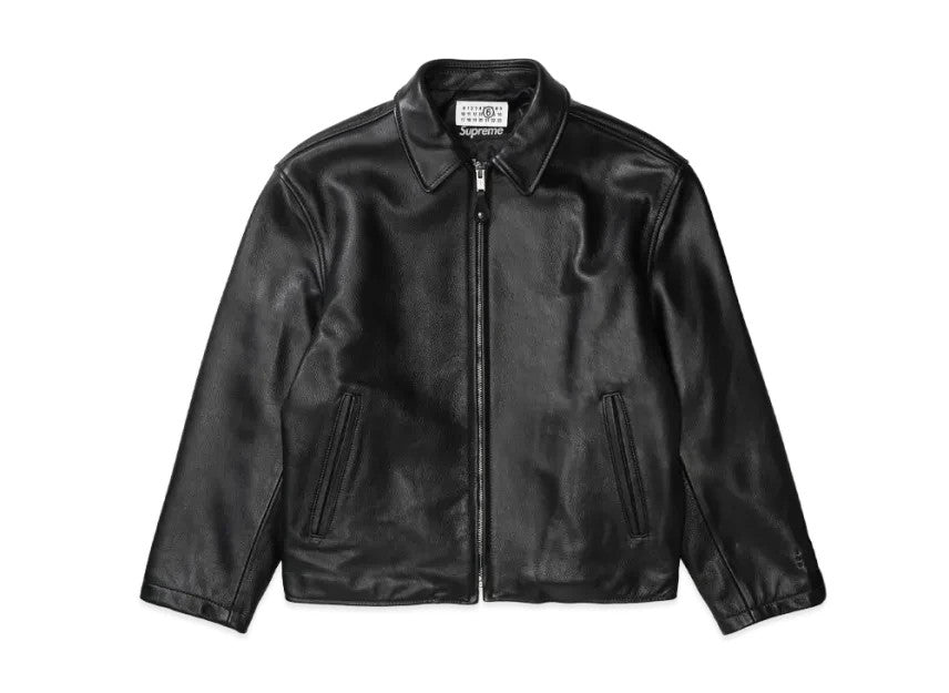 Supreme x MM6 Maison Margiela x Schott Eagle Leather Jacket "Black"