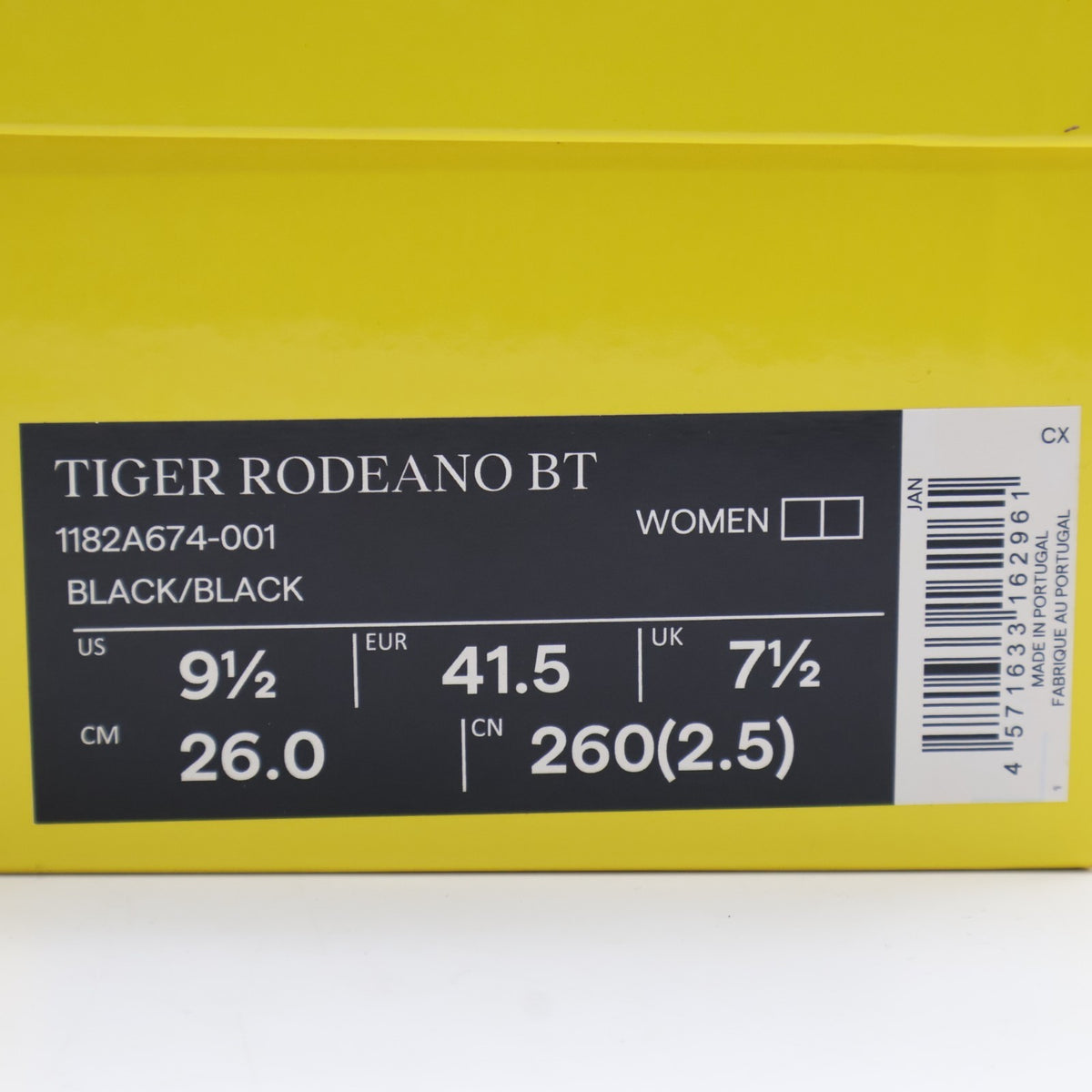 1182A674-001 Onitsuka Tiger TIGER RODEANO BT BLACK BLACK (Women's)