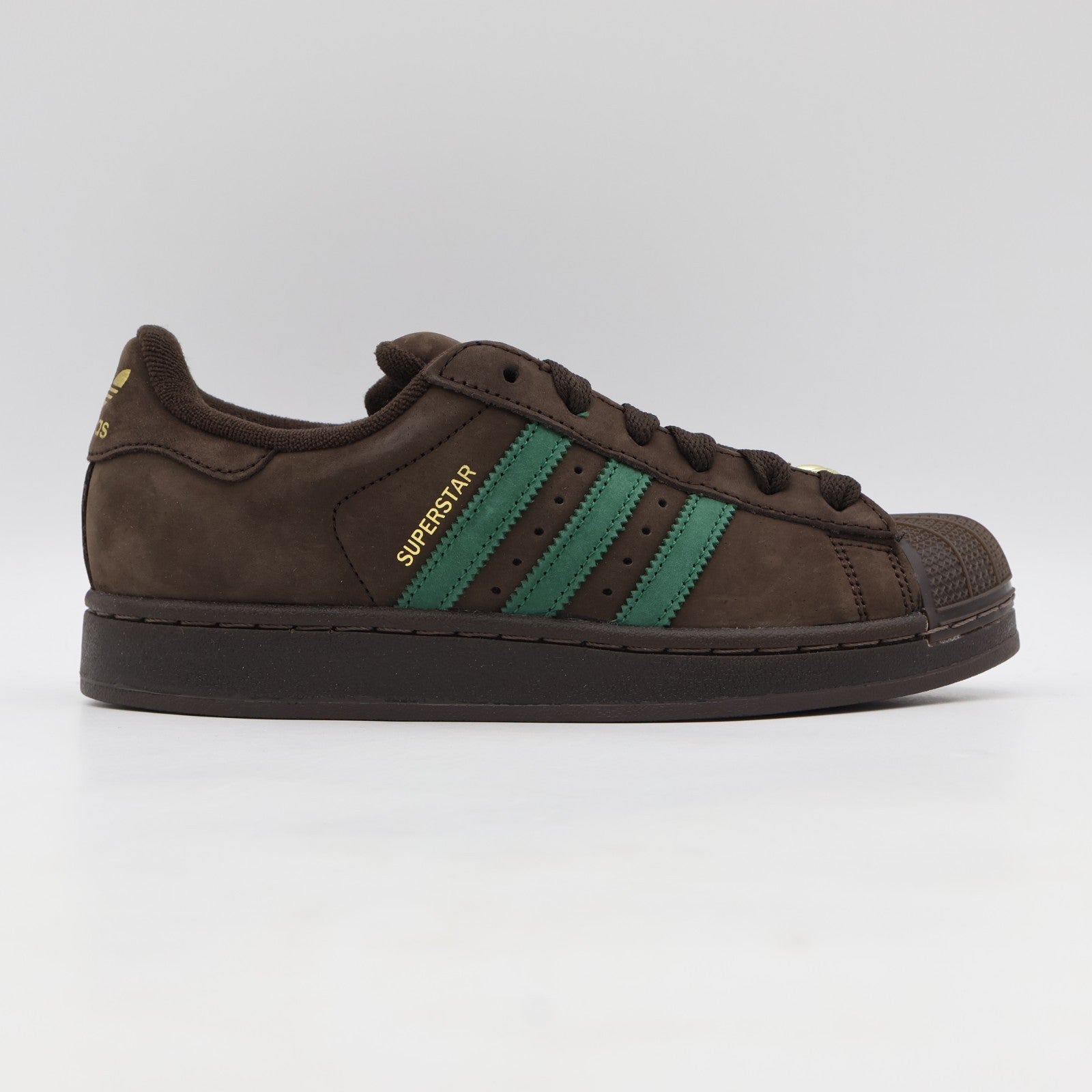 KJ3547 adidas Originals Superstar 2 Dark Brown Dark Green Gum (Men's)