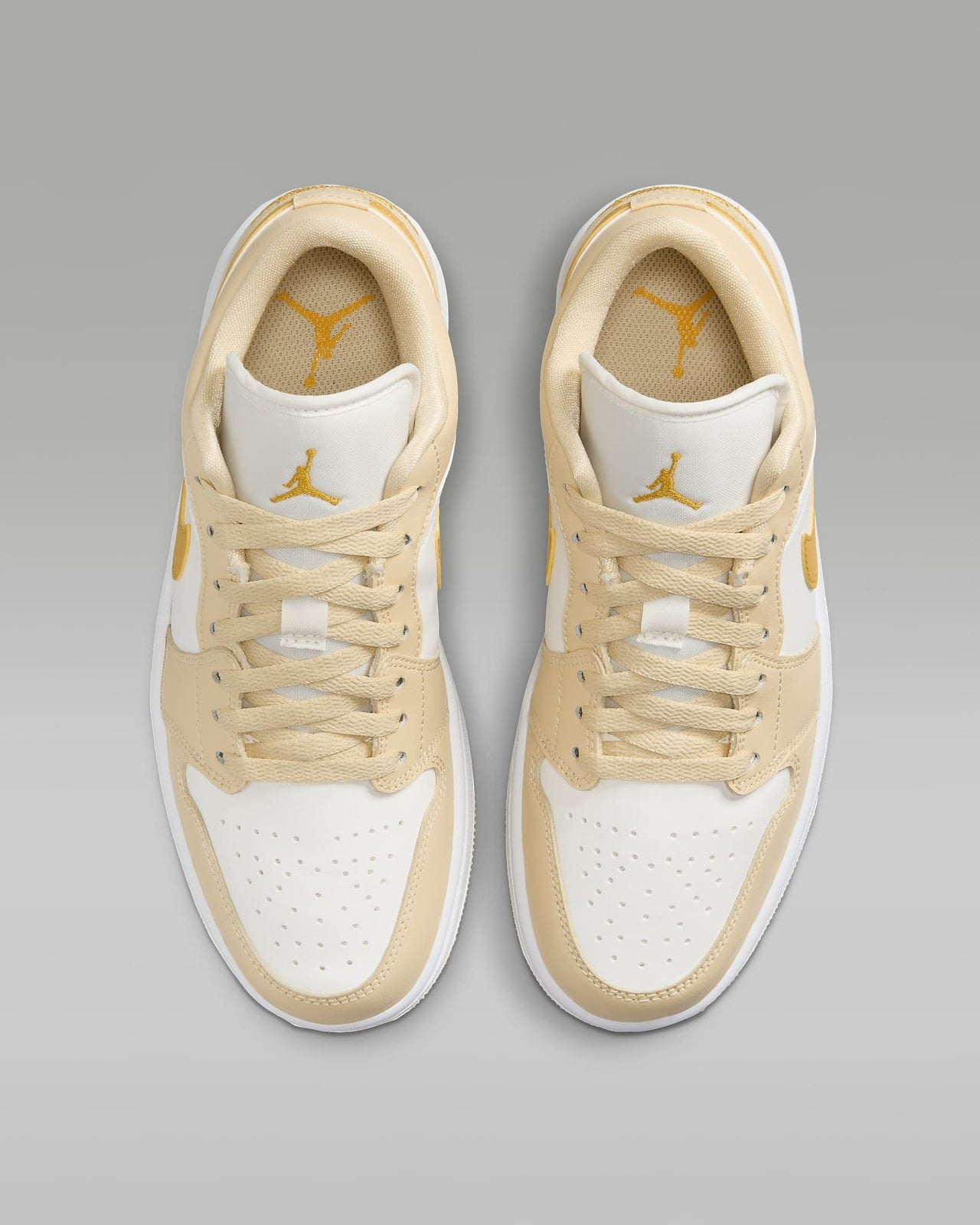 DC0774-170 Nike Air Jordan 1 Low Sail Pale Vanilla White Yellow Ocher (Women's)