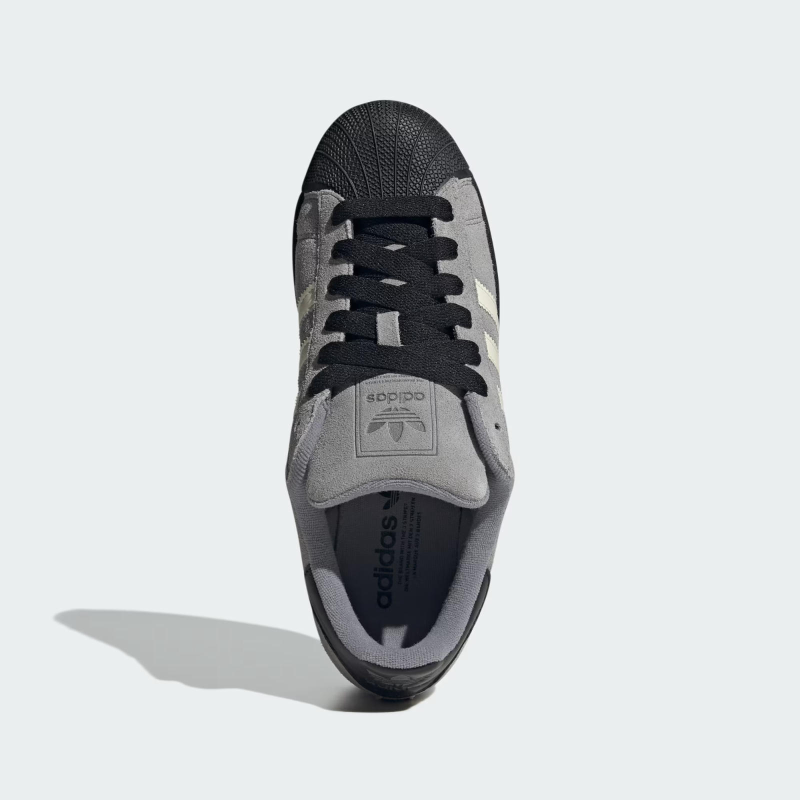 JQ3222 adidas Orignals Superstar 2 Grey Three Cream White Core Black (Men's)