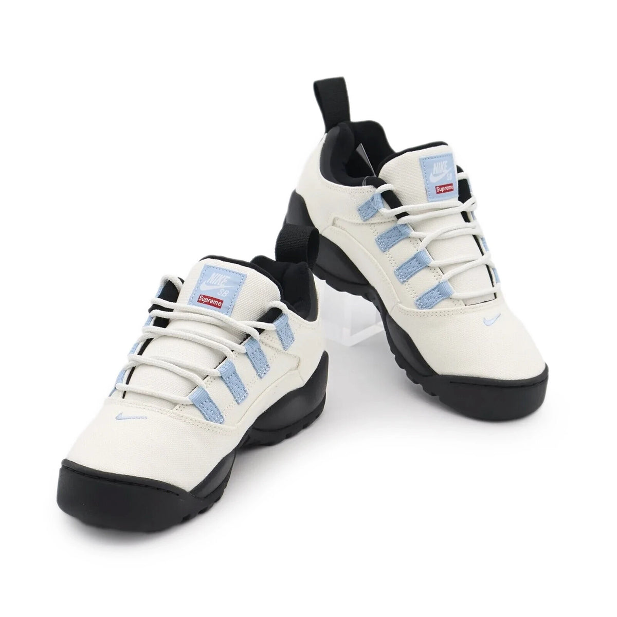 FQ3000-100 Supreme Nike SB Darwin Low White Sail Boarder Blue Black (Men's)