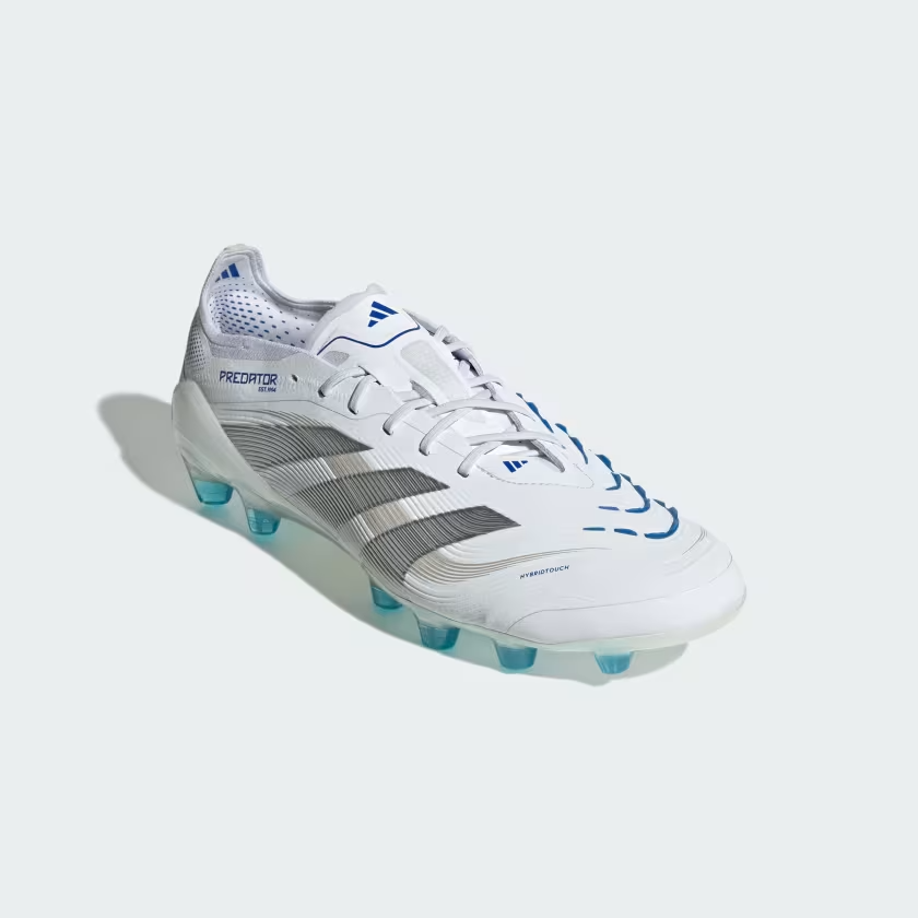 JP9809 adidas Predator Elite HG AG Cloud White Silver Metallic Bright (Men's)