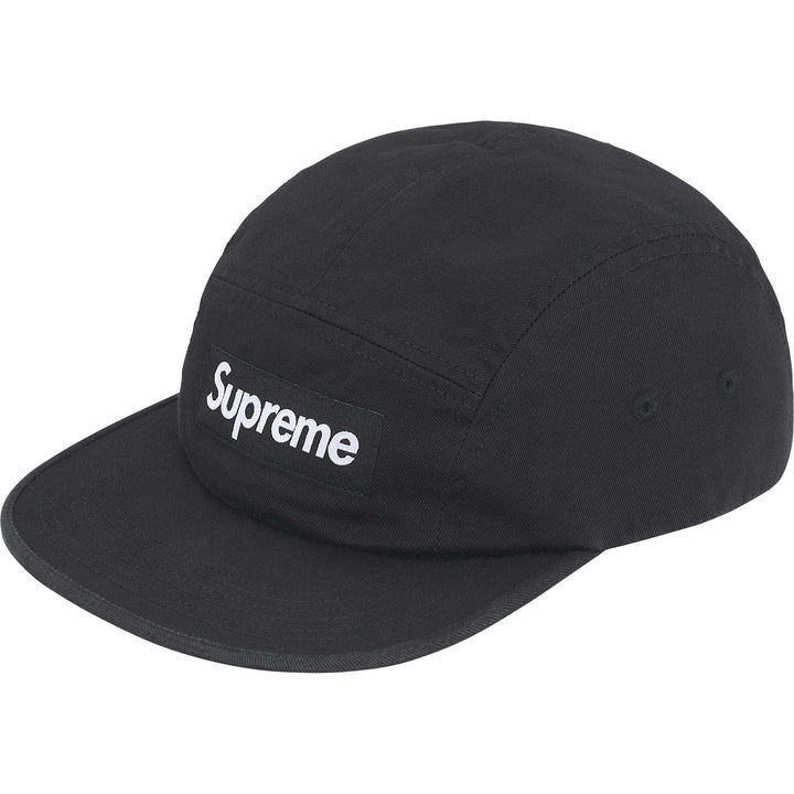Supreme Washed Chino Twill Camp Cap (25FW) Black