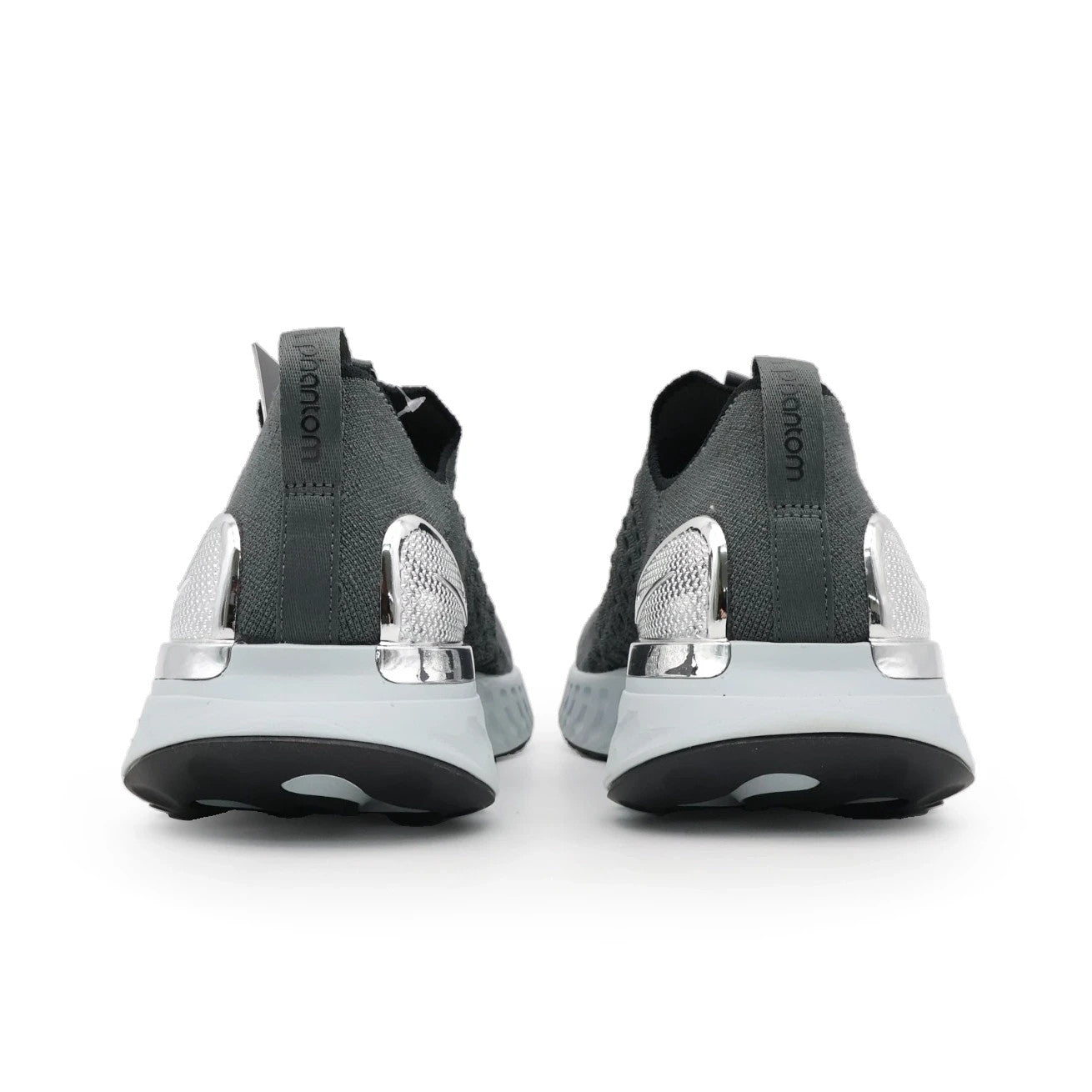 CJ0277-006 Nike REACT PHANTOM RUN FK 2 IRON GREY METALLIC SILVER BLACK (Men's)