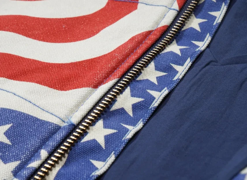 Supreme Flag Quilted Hooded Work Jacket "Multicolor"