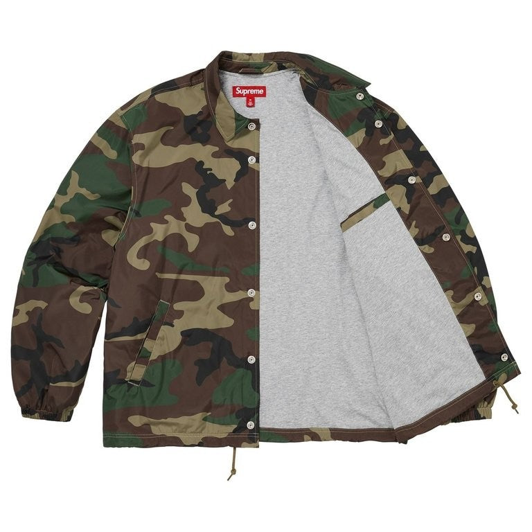 Supreme Coaches Jacket Woodland Camo