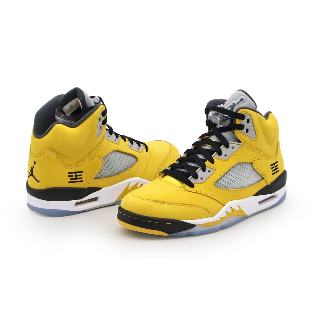 IO3372-700 Nike Air Jordan 5 Retro Tokyo 23 Yellow Wolf Grey Black (Men's)