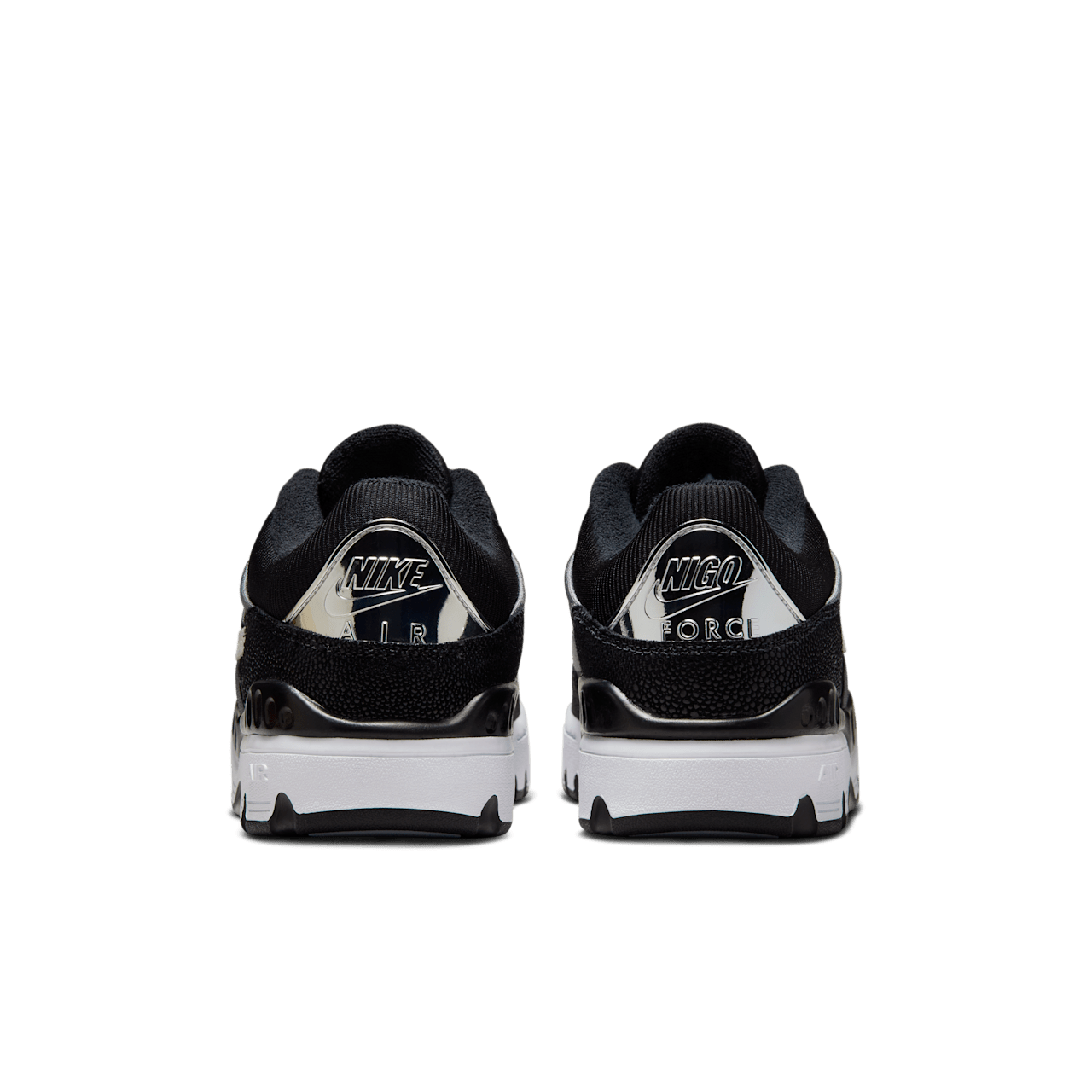 HF7630-001 NIGO Nike Air Force 3 Low Black White Heel Logo NIGO (Men's)