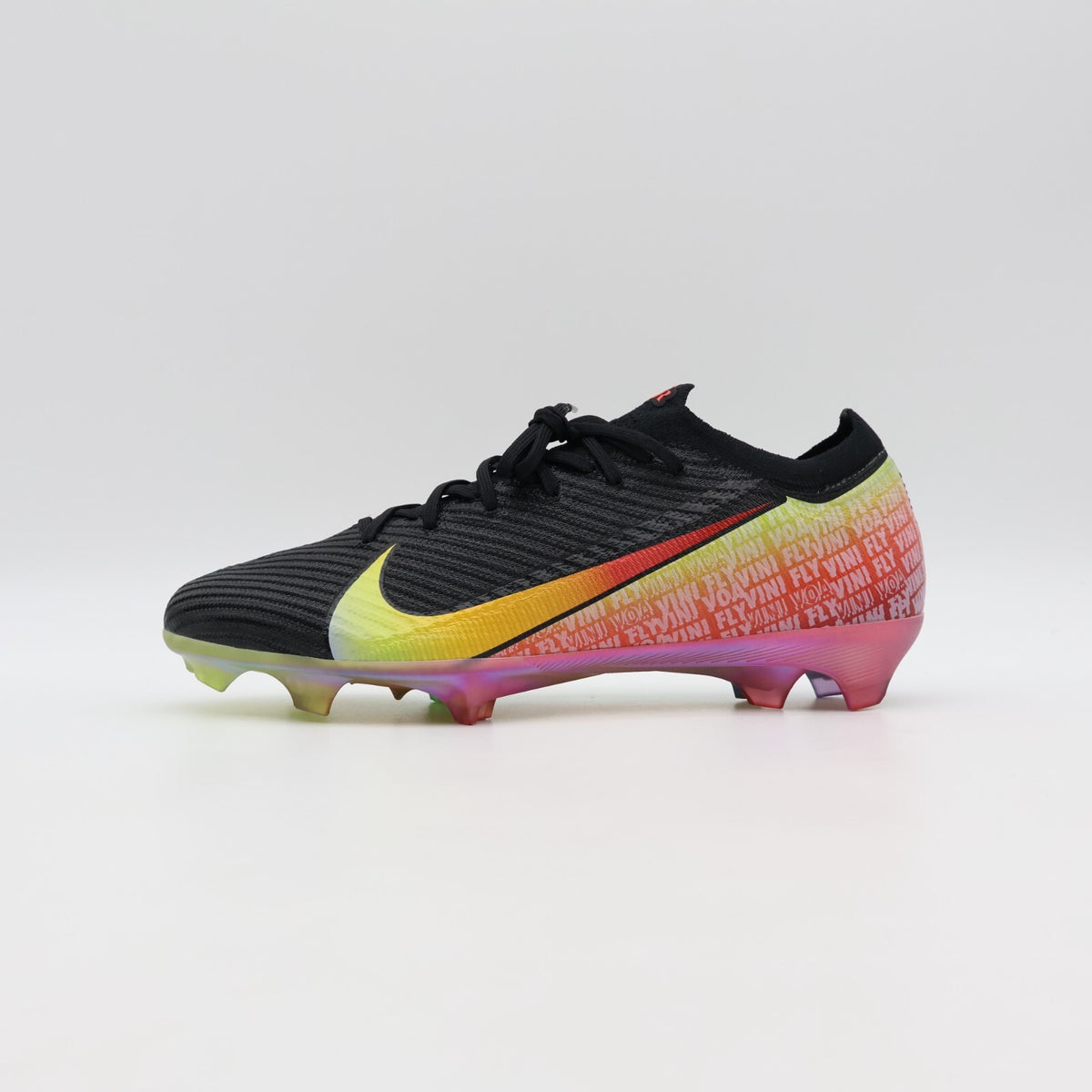 IB2356-001 Vini Jr. Nike Mercurial Vapor 16 Elite Black Green Spark (Men's)