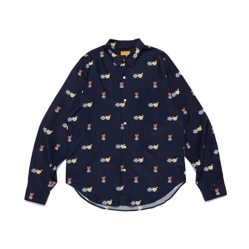 HUMAN MADE Printed Shirt Navy
