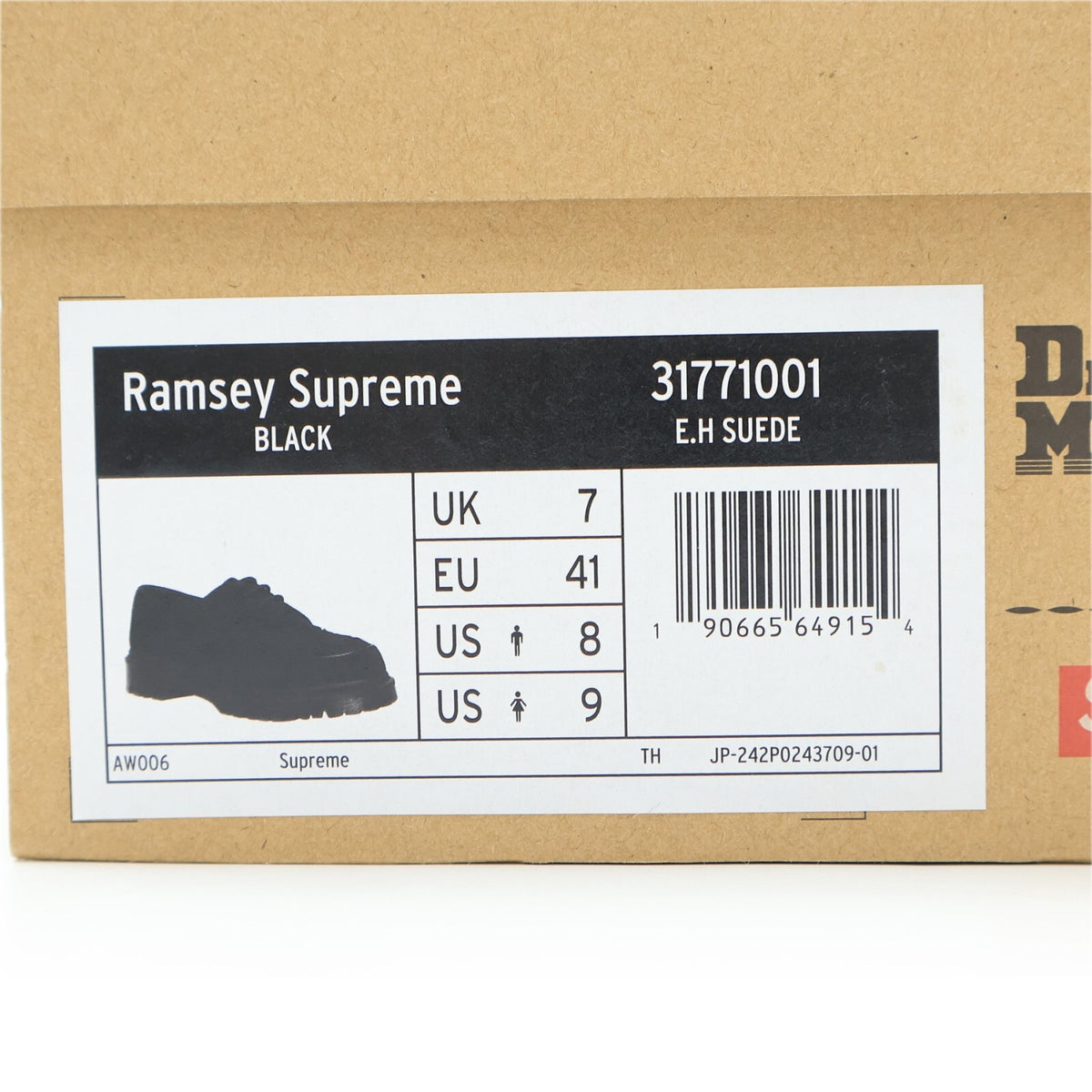31771001 Supreme Dr.Martens Ramsey Creeper Black (Men's)