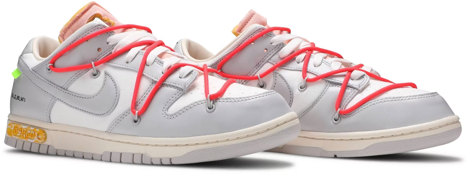 DM1602-110 Off-White Ã Nike Dunk Low 1 of 50 "Lot.6" (Men's)