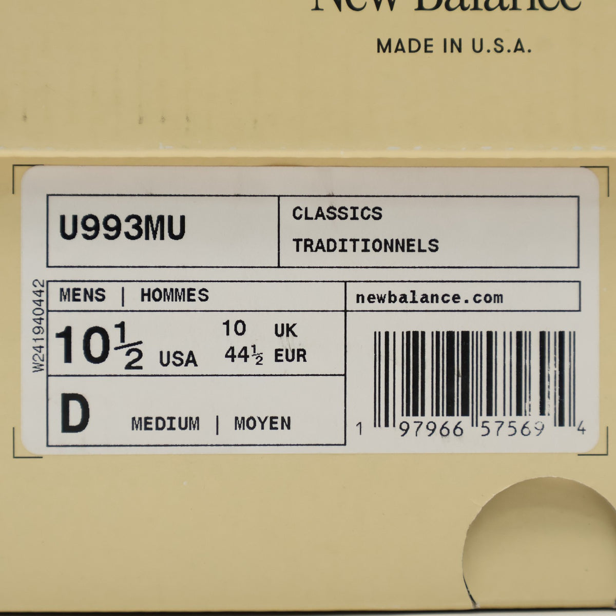 U993MU New Balance 993 Mushroom Midnight Violet (Men's)