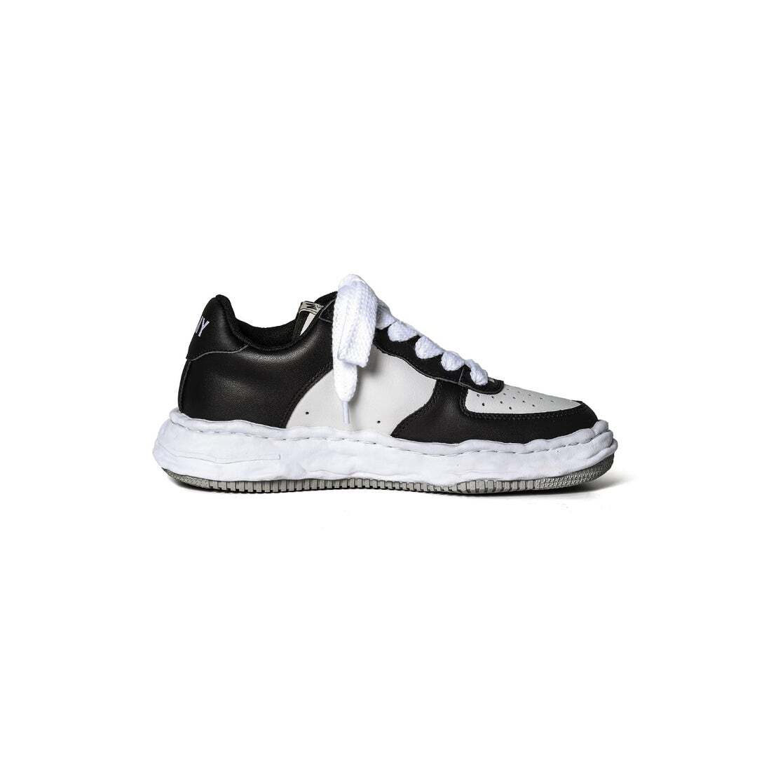A08FW706-black/white Maison MIHARA YASUHIRO WAYNE OG Sole Leather Low-top(Men's)