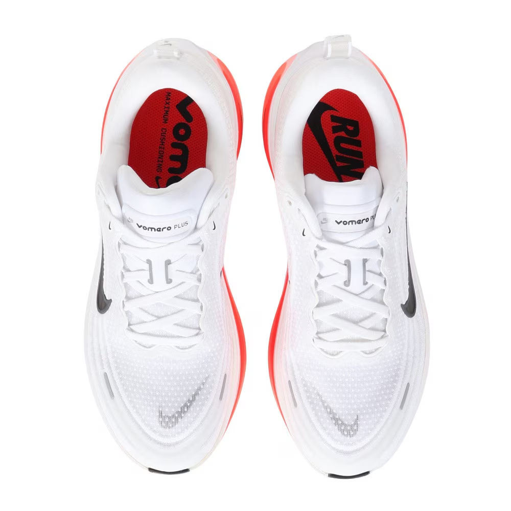HV8150-100 Nike Vomero Plus White Bright Crimson Metallic Silver Black (Men's)