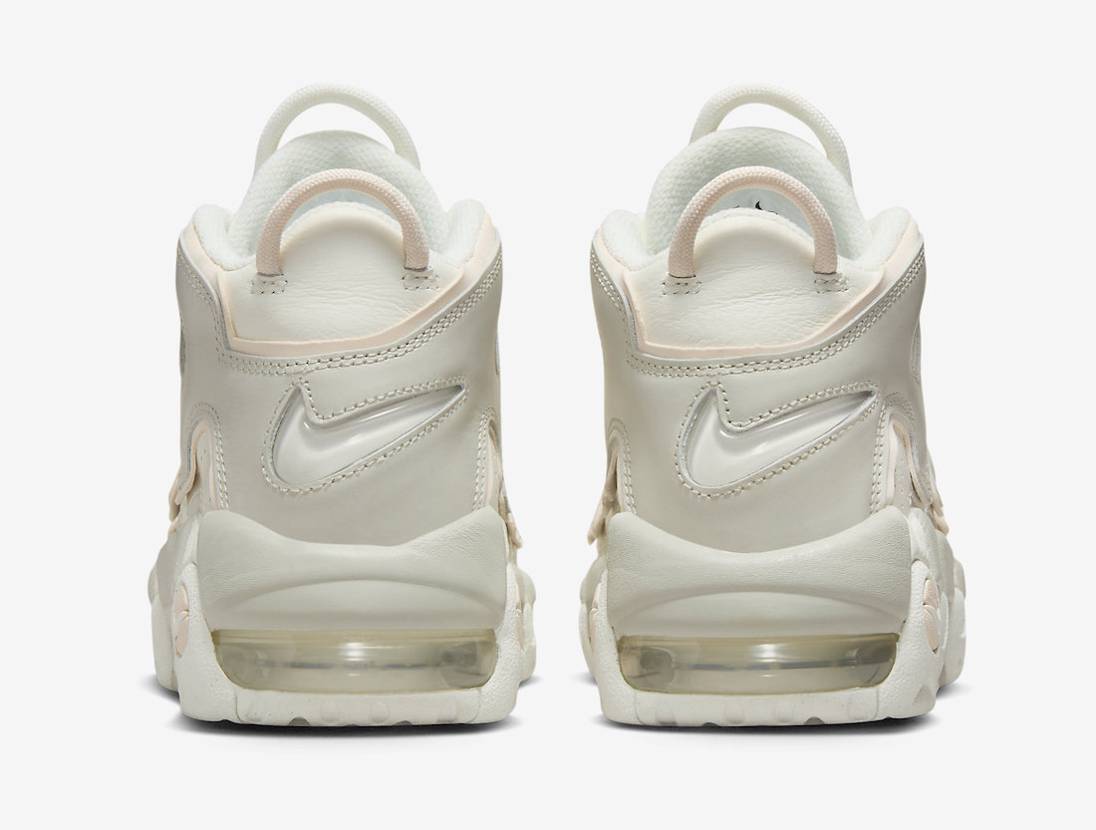 DV1137-101 Nike WMNS Air More Uptempo "Sail and Light Bone"