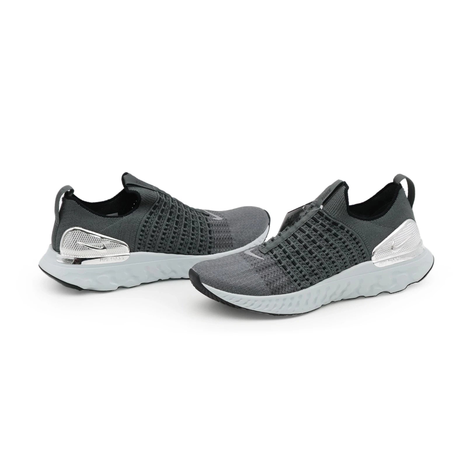 CJ0277-006 Nike REACT PHANTOM RUN FK 2 IRON GREY METALLIC SILVER BLACK (Men's)