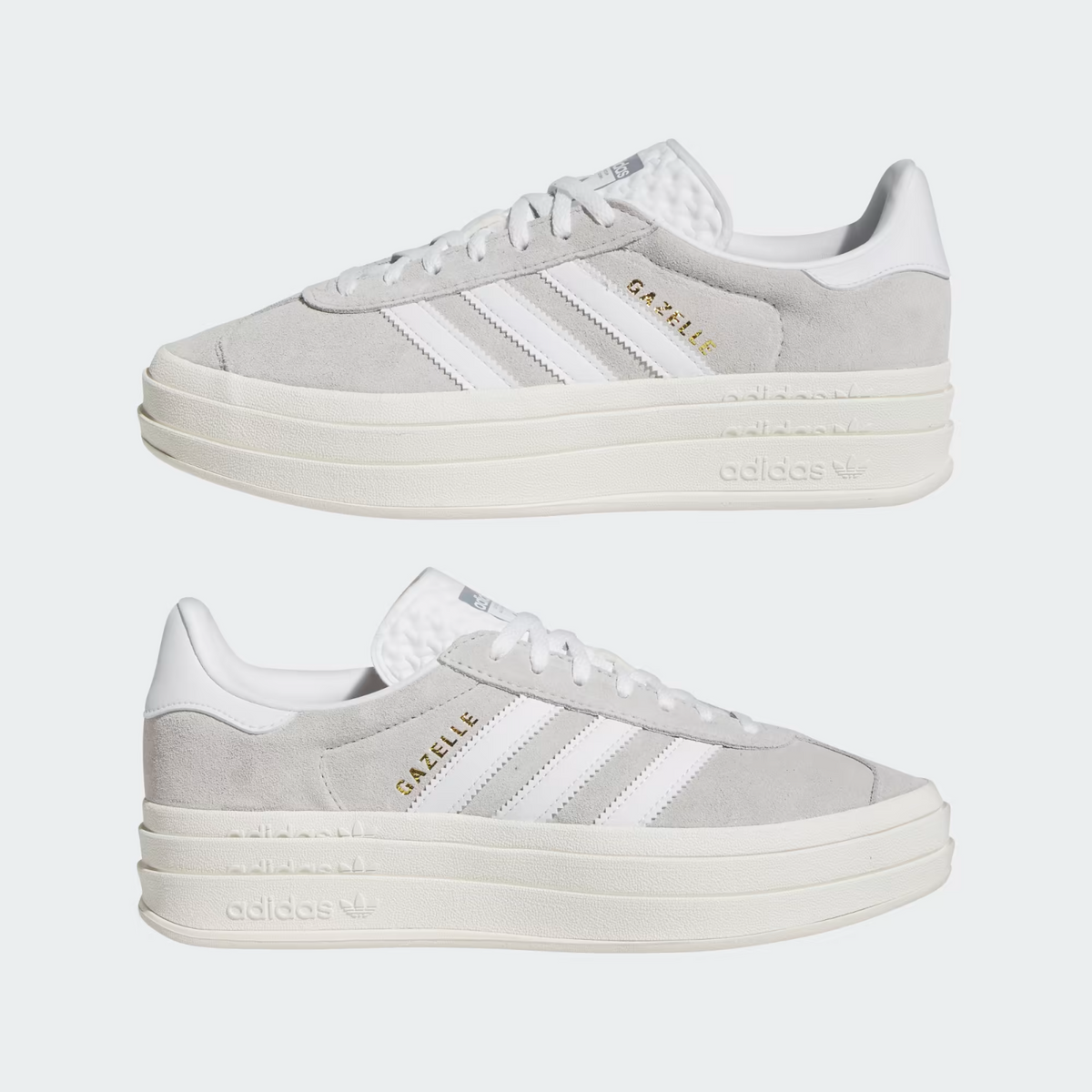 HQ6893 adidas Originals Gazelle Bold Gray Two Footwear White Core (Women's)