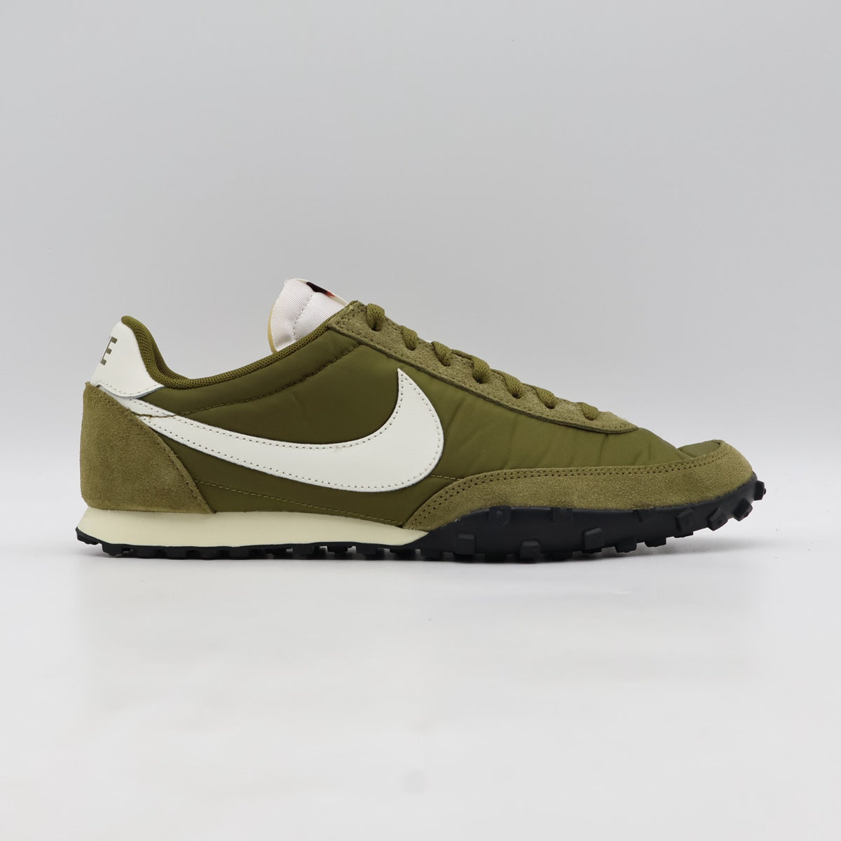 IM8658-300 Nike Waffle Racer Olive Flak Sail Coconut Milk Black (Men's)