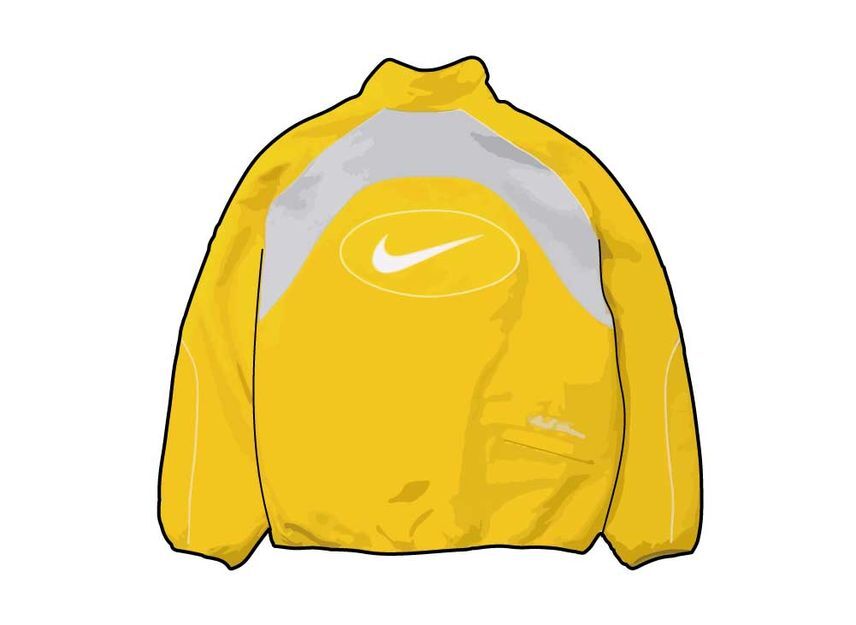 Supreme Nike Track Jacket Yellow