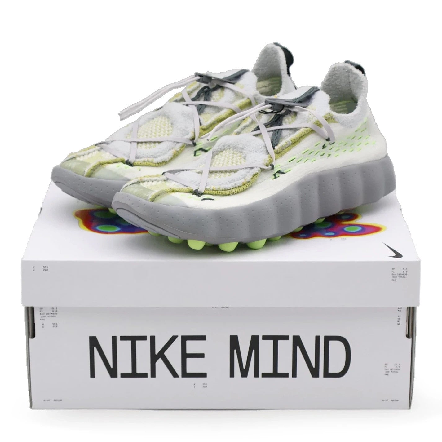 IR2176-100 Nike Mind 002 Flyknit QS "White/Pure Platinum"(Men's)