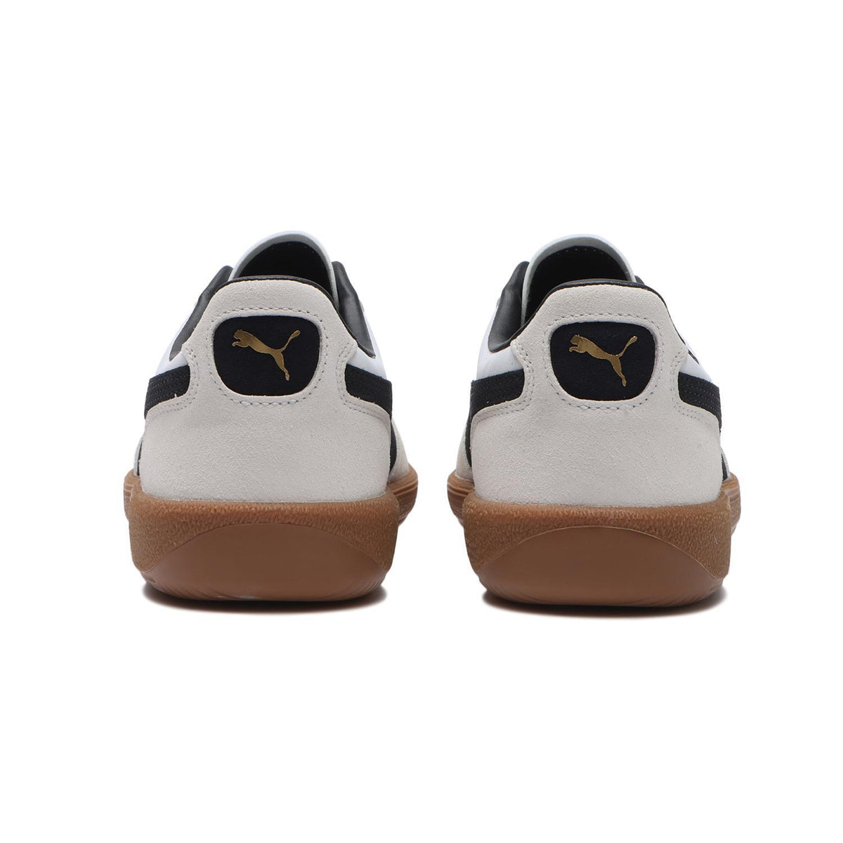 396464-01 Puma Palermo Leather Puma White Vapor Gray Gum (Men's)