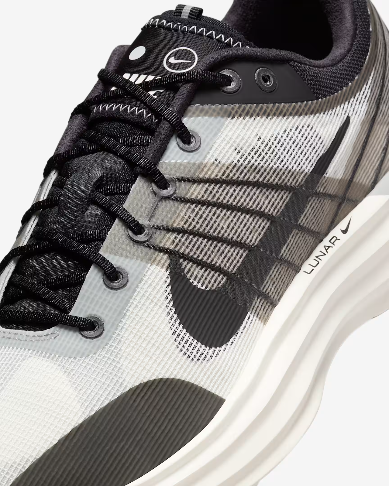 DV2440-102 Nike Lunar Roam Summit White Light Smoke Grey Black Black (Men's)