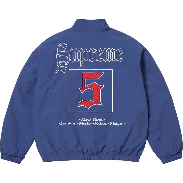 Supreme Old English Track Jacket Light Navy