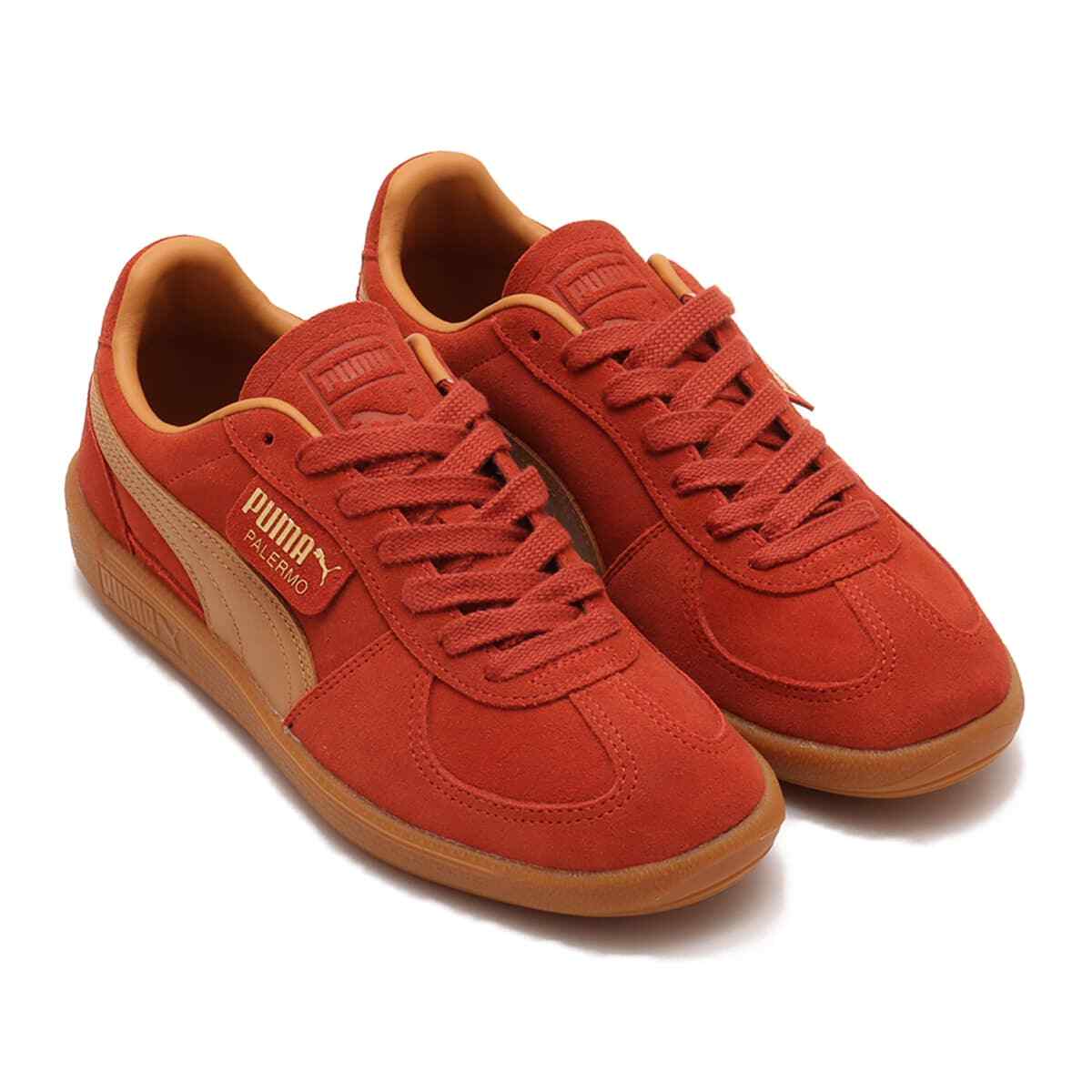 396463-24 PUMA PALERMO MARS RED-CARAMEL LATTE-GUM (Men's)