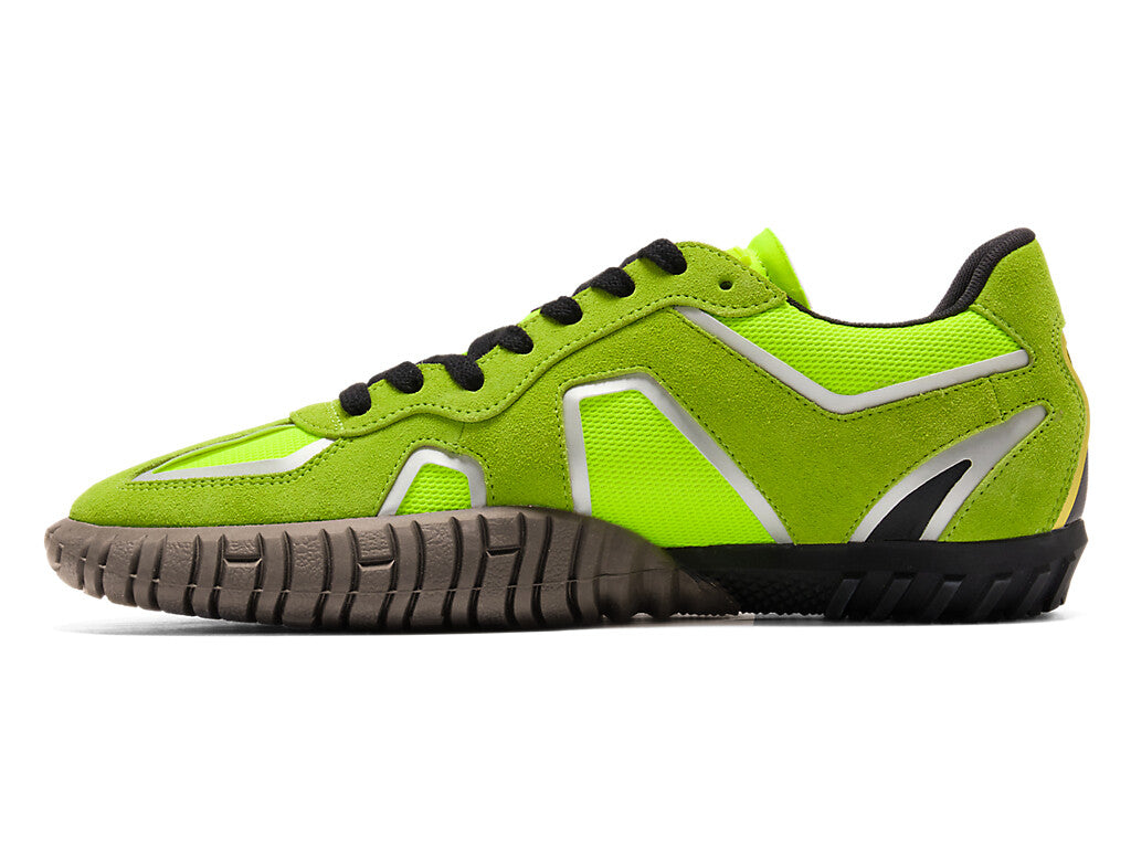 1183C165-750 Onitsuka Tiger Duck Tiger Trainer Safety Yellow Pure Silver (Men's)