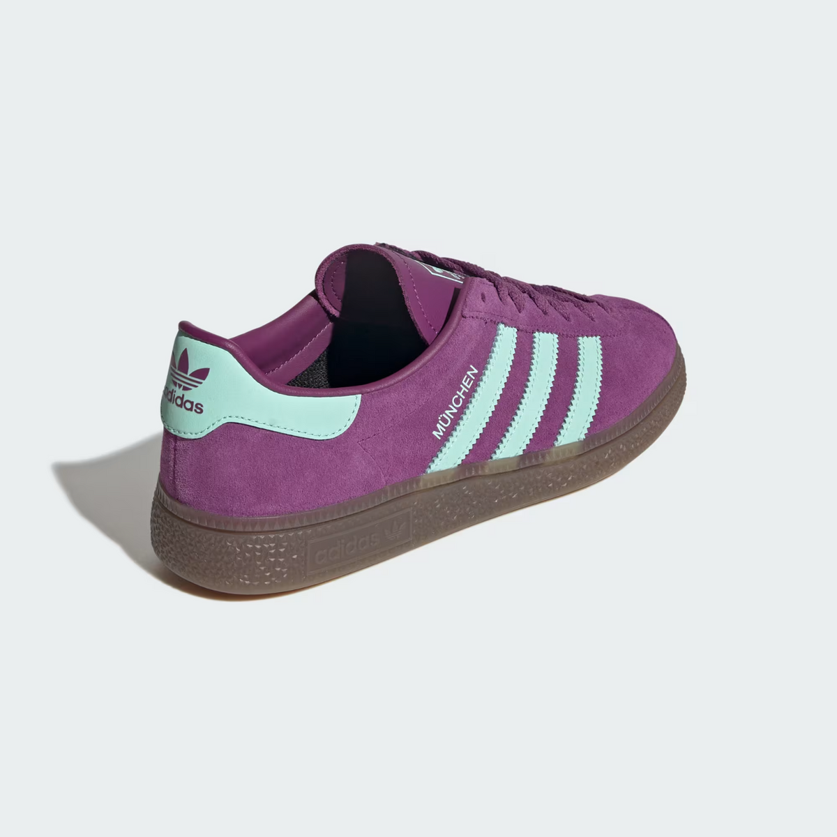 JS3995 adidas Originals Munchen Rich Mauve Clear Mint Gum (Men's)