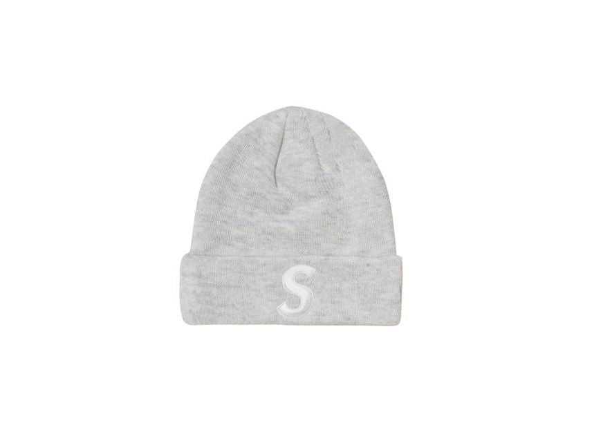 Supreme New Era S Logo Beanie Ash Grey (24FW)
