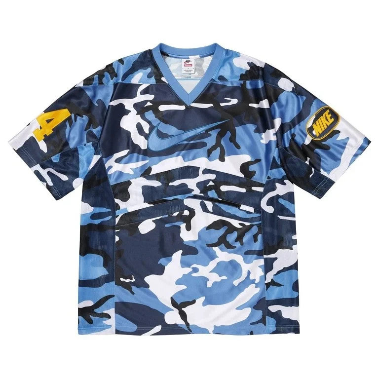 Supreme x Nike Football Jersey Blue Camo