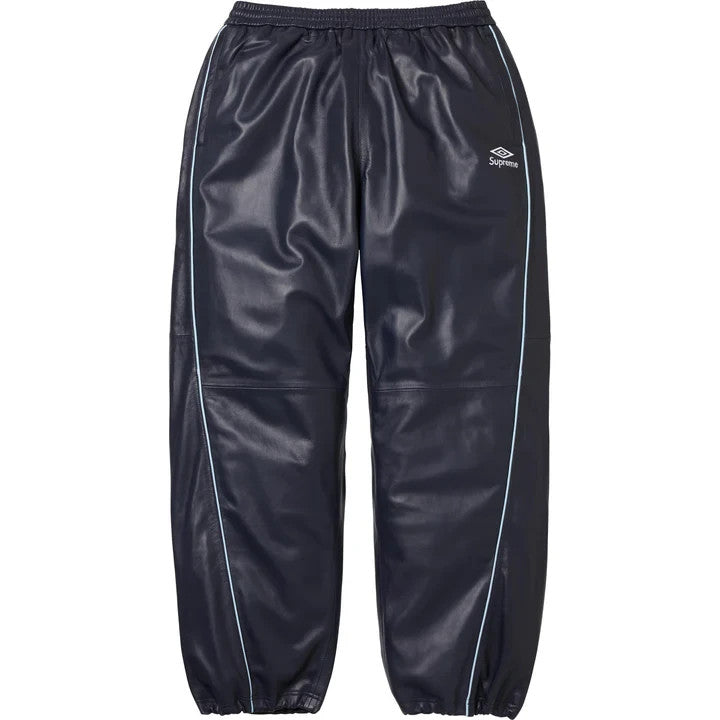Supreme Umbro Leather Track Pant Navy