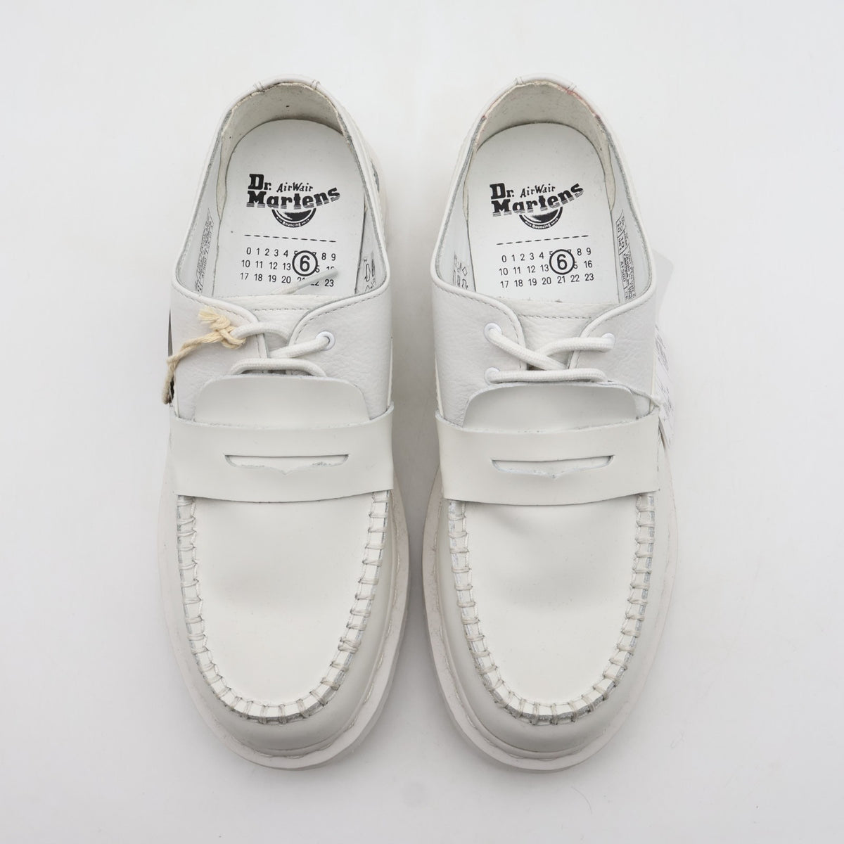 42218100 MM6 Maison Margiela Dr.Martens Penton 1461 Loafers White (Men's)